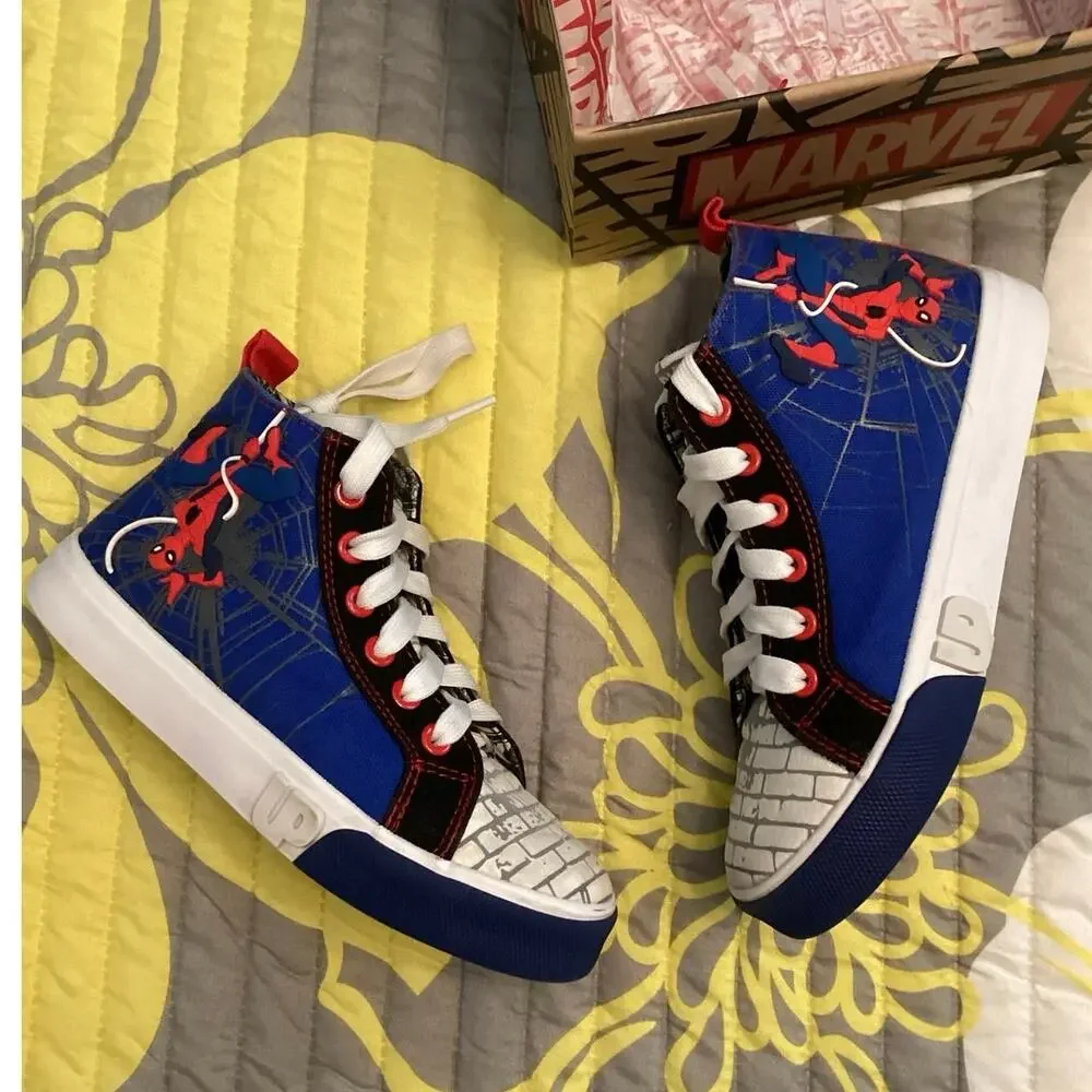 Ground Up Marvel Spider-Man High Top Sneakers sz 4